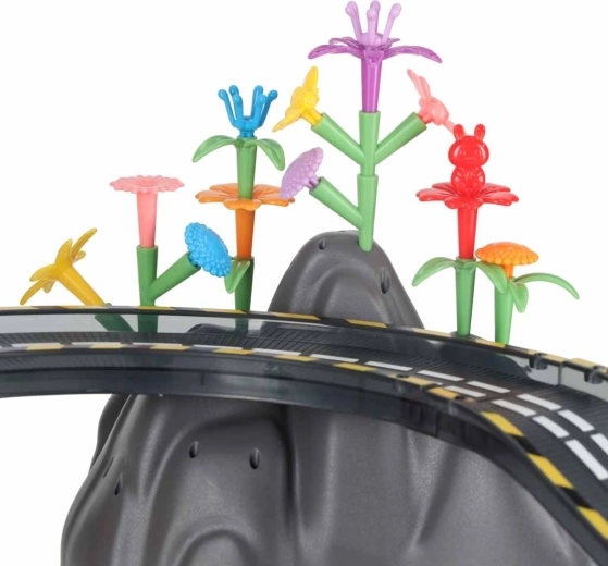 Piste dynamique avec pont, montée et virages