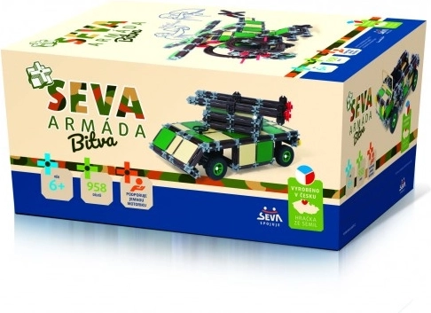 SEVA Building Set Army – Battle, 958 pieces