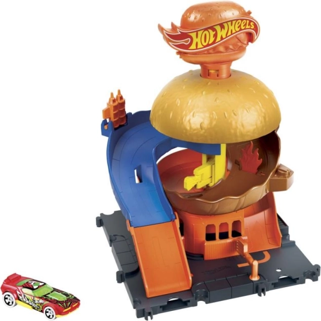 Hot Wheels City centre-ville set de jeu avec petite voiture