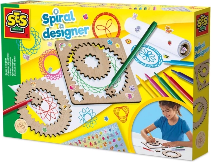 Wooden templates for spiral patterns