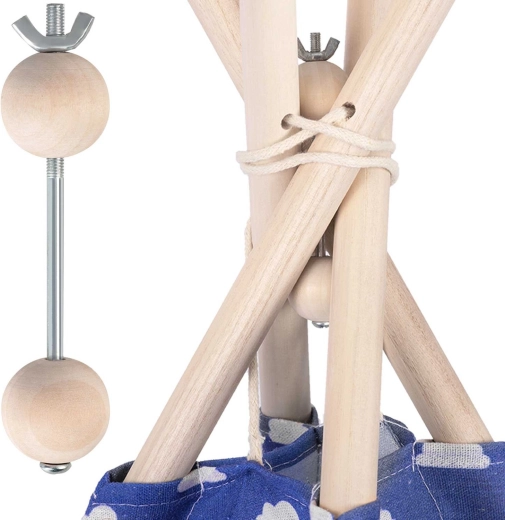 Wooden stabilizer for Nukido kids’ teepee