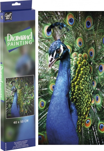Grafix diamond painting – pauw 40 × 50 cm