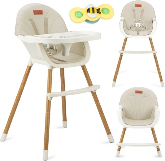 3-en-1 : chaise haute, à table et chaise basse