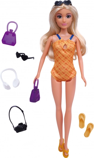 Doll in Swimsuit with Accessories