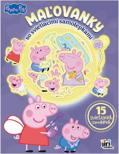 Malbuch mit leuchtenden Aufklebern – Peppa Wutz