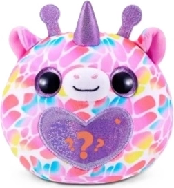 Peluche avec cœur scintillant et corne de licorne
