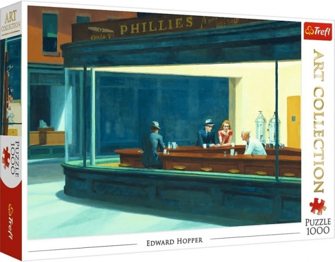 Puzzel 1000 stukjes Art Collection Nighthawks Edward Hopper