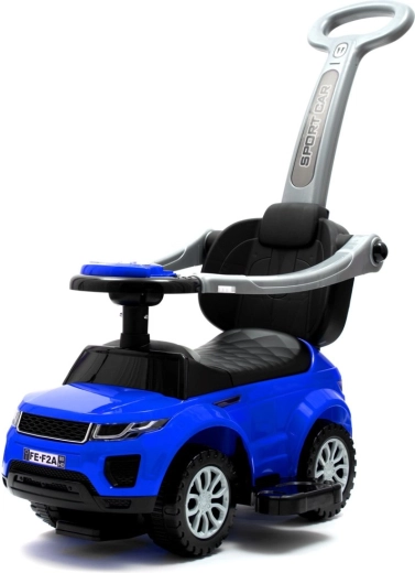 Kinder loopfiets met duwstang 3-in-1 BABY MIX blauw