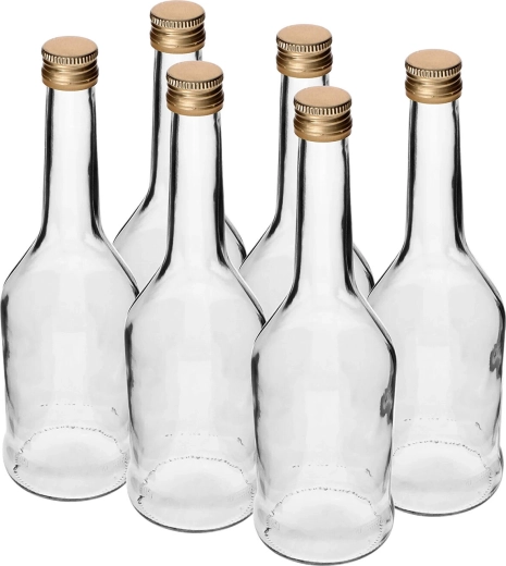 Bouteille en verre Napoleon 500 ml avec bouchon à vis (6 pcs)