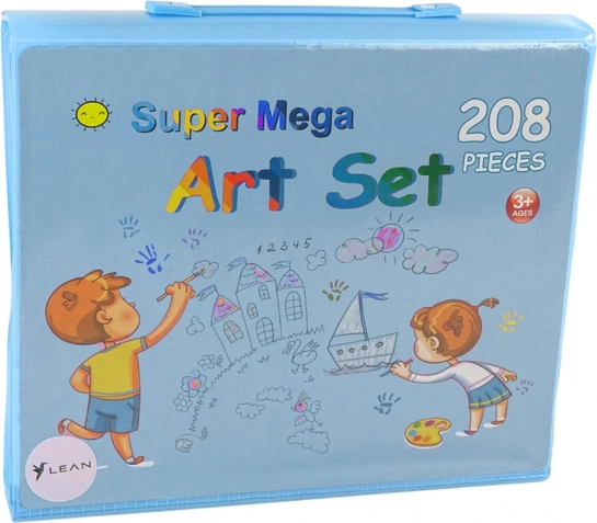 Large Art Set in a Case with 208 Pieces