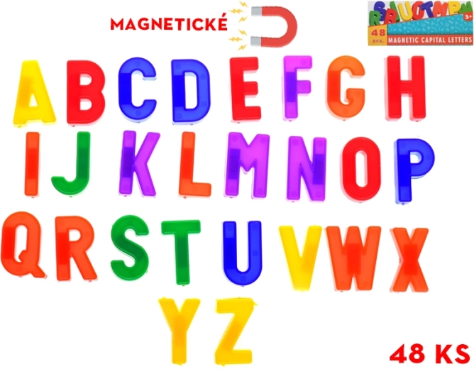 Lettres magnétiques pour enfants, lot de 48 pièces