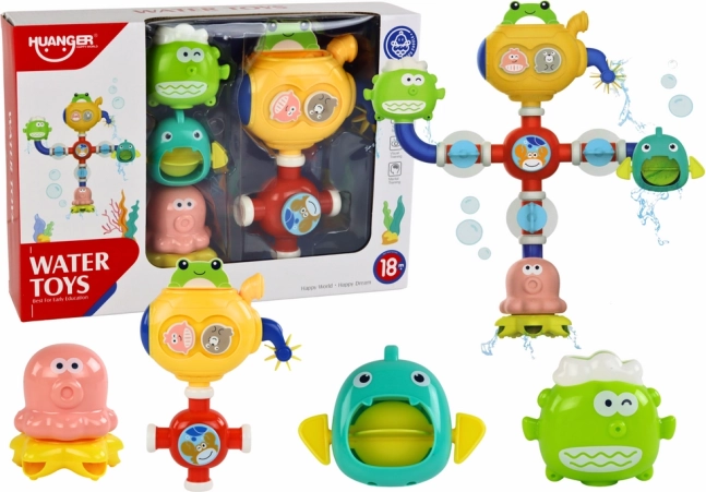 Water-badspeeltje robot met zuignappen