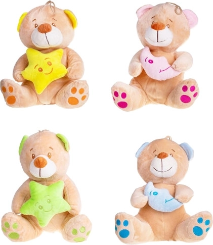 Babybeertje met slaapliedje ster/maan