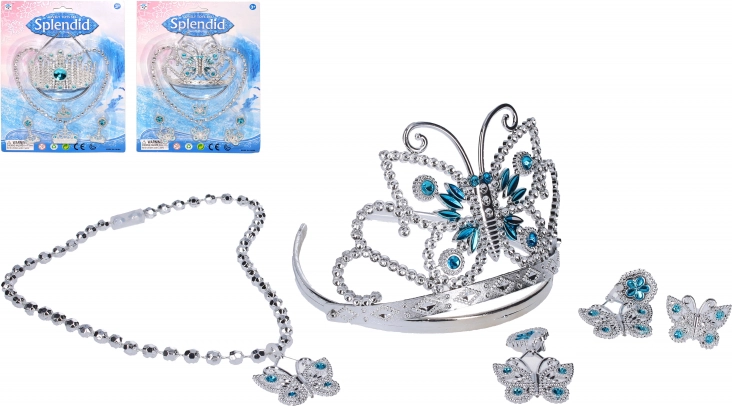 Princess jewelry set for kids, 4 pcs
