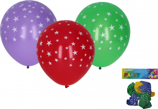 Inflatable Balloons with Star Prints - Set of 5 pcs