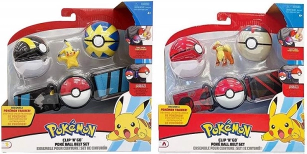 POKÉMON Clip 'N' Go belt with Poké Balls and figure