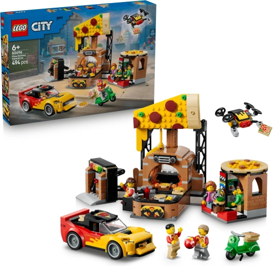 LEGO City livraison de pizza avec véhicules