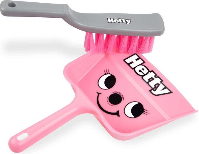 Hetty-stoffer met glimlach voor schoonmaakplezier