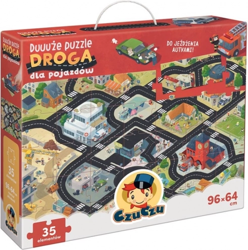 Grote puzzel - wegen voor voertuigen