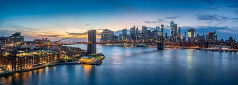 Puzzle panoramique Pont de Brooklyn, New York 1000 pièces