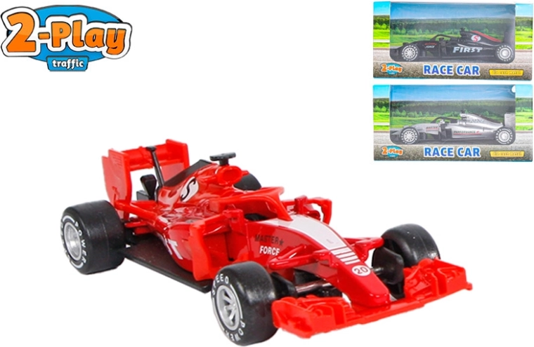 2-Play Traffic metal formula car 13 cm – freewheel, 3 colors