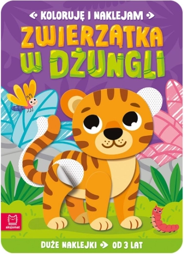 Ik kleur en plak: Dieren in de jungle – creatief stickerboek