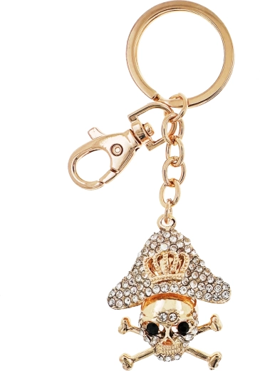 Pirate Skull Keychain