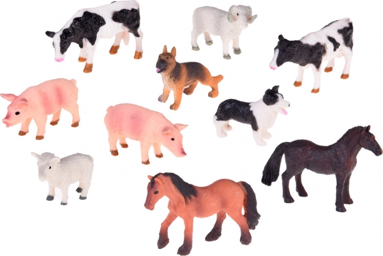 Farmer and animal figures