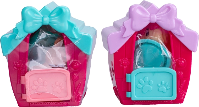 Schattig hondenhok met openende deurtjes