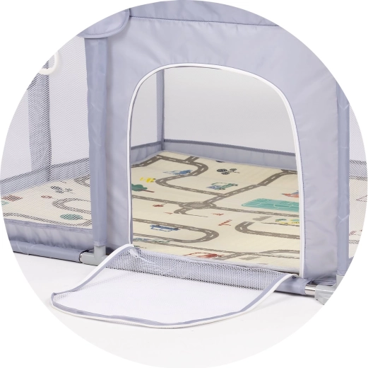 Zijdeur met rits voor gemakkelijke toegang