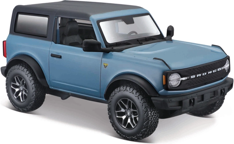 Maisto 2021 Ford Bronco Badlands, model 1:24 – blauw
