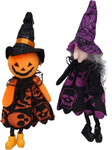 Halloween Decoration Witch and Scarecrow for Hanging