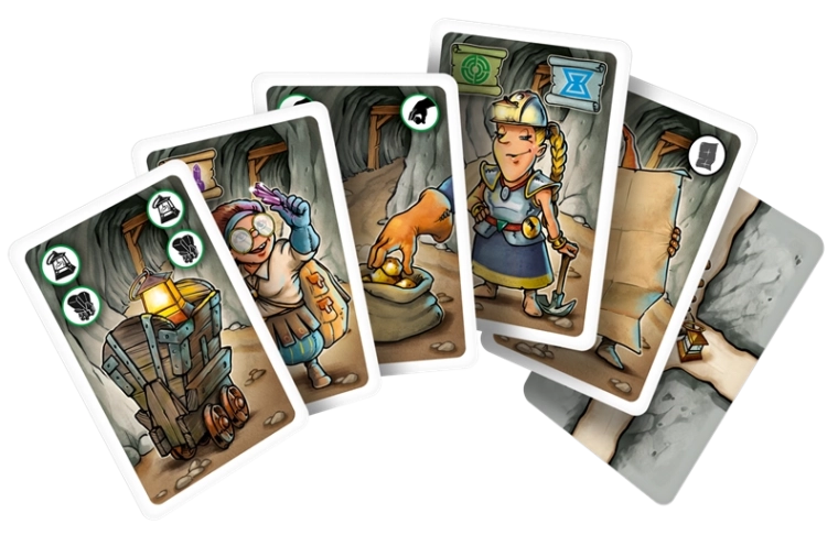 Action cards: repairs, cave-ins, and a map for smart plays