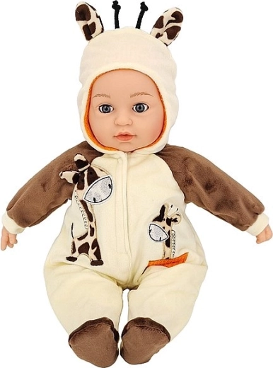 Pratende baby met Tsjechische vertaling? Nee, een Pools sprekende baby met geluiden in een zak