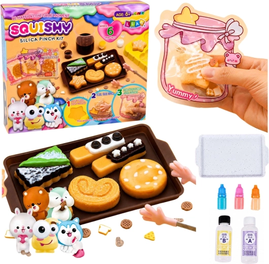 Creative DIY kit for making squishy cookies