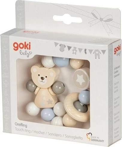Anneau sensoriel et moteur Goki ours avec grelot