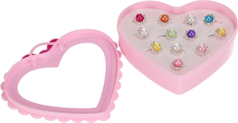 12 bagues scintillantes de couleurs variées