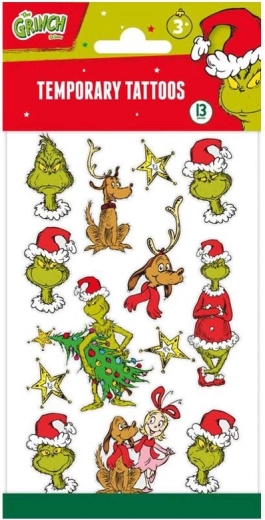 Temporary Tattoos Grinch – Motif Set