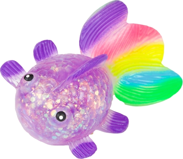 Sparkly effect and rainbow fin