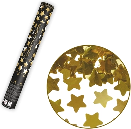 Gold metallic stars for a dazzling effect