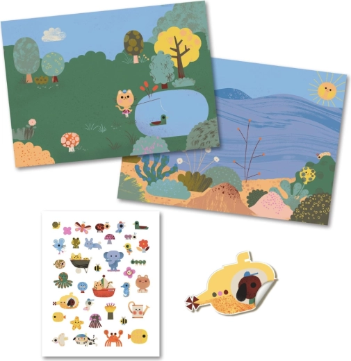 Deux scènes magnifiquement illustrées