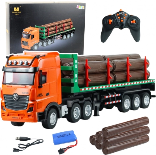 RC timber transport truck Huina 1:18