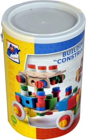 140-Piece Building Set in a Bucket
