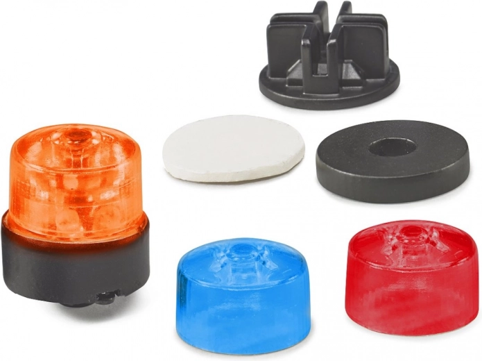 Balise rotative Bruder avec couvertures multicolores