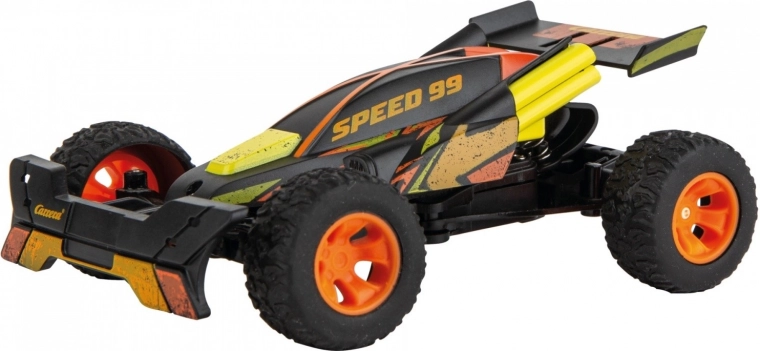 Voiture RC Carrera Orange Jumper avec rampe