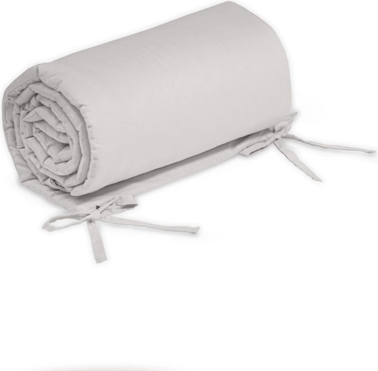 Petite&Mars protective crib bumper Tilly light grey 180 cm
