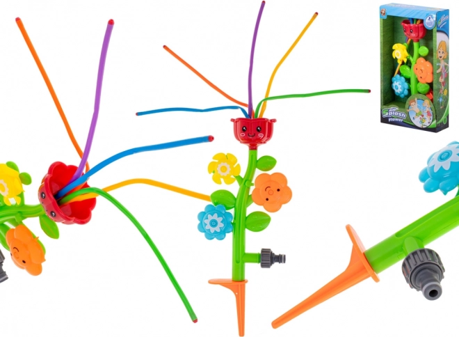 Kindersprinkler in Blumenform – Wasserfontäne für den Gartenschlauch