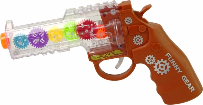 Speelgoedpistool met Licht- en Geluidseffecten Bruin