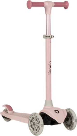 Kinder driewielstep LIONELO Jessy Pink Rose met LED-wielen