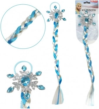 Tresse de princesse de glace avec paillettes